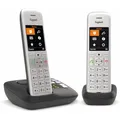Produktbild: Gigaset CE575A Duo Schnurlostelefon mit Anrufbeantworter silber/schwarz