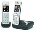 Produktbild: Gigaset CE575A Duo Silber Schnurloses Telefon mit Anrufbeantworter Basisstation