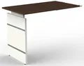 Produktbild: KERKMANN Schreibtisch Anbautisch Form 4 mit Wangengestell 100x60x68-76cm wenge