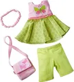 Produktbild: HABA 304253 - Kleiderset Schmetterling, Set aus Kleid, Hose, Handtasche und
