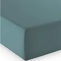 Produktbild: fleuresse Comfort Spannbettlaken, 96% Baumwolle, 4% Elasthan, Aqua, 200 x 200