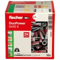 Produktbild: Fischer DuoPower 6x50 S + Fischer Senkkopfschraube 4,5x60 Universaldübel
