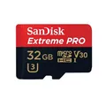 Produktbild: SanDisk Extreme Pro, microSDHC, Class10, UHS-I, U3, A1, V30+ Adapter 32 GB