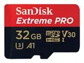 Produktbild: SanDisk Extreme® PRO microSDHC Speicherkarte 32GB mit SD-Adapter SDSQXCG-032G-GN6MA