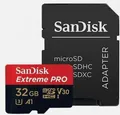 Produktbild: SanDisk Extreme PRO 32GB microSDHC UHS-I Speicherkarte