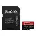 Produktbild: Extreme PRO microSDHC UHS I Speicherkarte 32 GB Adapter & RescuePRO Deluxe (Für