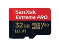 Produktbild: Sandisk SDSQXCG-032G-GN6MA microSDHC A1 100MB 32GB Extreme Pro ~E~