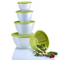 Produktbild: WESTMARK Olympia Schüssel-Set 0,6/1,3/4,4 l transparent/grün