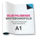 Produktbild: Whiteboard-Folie DIN A1 I selbstklebend I flexibler Magnet Haftgrund I mag_085