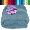Produktbild: Lashuma Saunatuch XXL Handtuch, Frottee (1-St), Badetuch Damen & Badehandtuch Herren 100x200 cm - Saunahandtuch 80x220 blau 100 cm x 200 cm