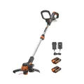 Produktbild: WORX WG163E Akku Rasentrimmer 20V – Kantenschneider Rasen – 2-in-1 Funktion: Ras