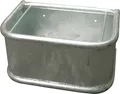 Produktbild: Kerbl Rechtecktrog 45x34x24cm 35L feuerverzinkt für Pferde Rinder mit Ablauf