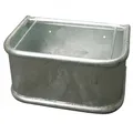 Produktbild: Kerbl Rechtecktrog mit Rundrohren, Futtertrog, Metalltrog, 45x34x24cm, 35l, Metall feuerverzinkt, Pferde, Rinder, mit Ablaufstopfen, Top Seller