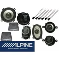Produktbild: DSX Alpine Set vorne + hinten passend für VW Golf 2 II 1983-1992 500 W Auto-Lautsprecher (75 W) schwarz