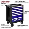 Produktbild: Workpro Wp209074 Komplettwerkzeugset Schwarz 193 Teile