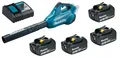 Produktbild: Makita DUB362Z 2x18V Akku-Gebläse DUB362 Bläser mit 4 Akkus 3Ah und Ladegerät