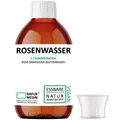 Produktbild: Rosenwasser zum Backen Lebensmittel 500ml GLAS-Flasche