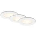 Produktbild: Briloner LED Einbauleuchten Thin 3er-Set Warmweiß 11,5 x 3 cm  Weiß