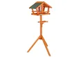 Produktbild: lionto Futterhaus für Vögel, wetterfeste Futterstation aus Tannenholz, ideal für Wildvögel im Garten, auf Balkon & Terrasse