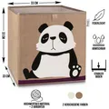 Produktbild: Lifeney Kinder Aufbewahrungsbox Panda dunkel Kinderzimmer Spielkiste Spielzeug