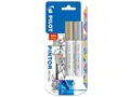Produktbild: Pilot Pintor Medium Line Bullet Paint Marker 4.5mm Tip- Gold and Silver (Pack of