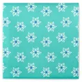 Produktbild: Sovie HOME Weihnachtsserviette Snowflakes in Türkis-Blau aus Linclass® Airlaid 40 x 40 cm, 12 Stück - Schneeflocken