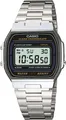 Produktbild: Casio A164WA-1VES Armbanduhr Edelstahl Unisex Alarm Beleuchtung Digitaluhr