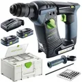 Produktbild: Festool Bohrhammer BHC 18 HPC 4,0 I-Plus, SDS+, 18V / 4,0Ah, mit 2 Akkus, Schlagkraft 1,8 Joule