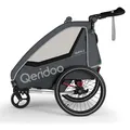 Produktbild: Qeridoo QUPA 2 (2023) Kinderfahrradanhänger - Grey