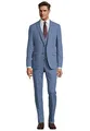 Produktbild: Steffen Klein Herren Anzug - Dreiteiler - Slim Fit - Größe 46 - Business Anzug mit Weste - Elastischer Komfort - Hellblau