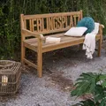 Produktbild: LEBENSwohnART Massive Teak Sitzbank LIEBLINGSPLATZ 150cm Gartenbank Holzbank Parkbank Teakbank Bank