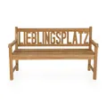 Produktbild: LebensWohnArt Sitzbank Massive Teak Sitzbank LIEBLINGSPLATZ 150cm Gartenbank Holzbank