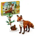 Produktbild: LEGO Creator Waldtiere: Rotfuchs, Tiere-Set mit Fuchs, Eule und Eichhörnchen Spielzeug, Tierfiguren des Waldes zum Spielen und Ausstellen, kreatives Geschenk für Jungs und Mädchen ab 9 Jahren 31154