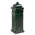 Produktbild: PROREGAL® Standbriefkasten Nostalgischer Säulen-Briefkasten aus Gießaluminium, Grün