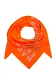 Produktbild: SOCCX Damen Dreieckstuch aus Flauschstrick mit Glitter Print Neon Orange, None