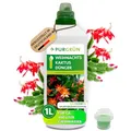 Produktbild: Purgrün® Weihnachtskaktus-Dünger 1 Liter – Spurennährstoffe für prächtige Blüten – Extra Kalium stärkt die Widerstandskraft – Ergiebiges Konzentrat für 400 Liter Gießwasser – Premium-Flüssigdünger
