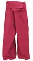 Produktbild: GURU SHOP Thai Fischerhose aus Baumwolle, Loose fit Wickelhose, Weite Yogahose - Rot, Herren/Damen