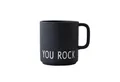 Produktbild: Design Letters Tasse Favourite Cup mit Henkel You Rock, Porzellan