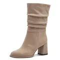 Produktbild: Stiefel , Blockabsatz, Kurzstiefel, in veganer Verarbeitung, Gr. 40, taupe