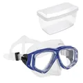 Produktbild: Sea-Lion Tauchmaske für Einsteiger, Unisex, Taucherbrille, professionelle Schnorchelbrille, Hoher Kopfformen, Stoßfester Polycarbonat-Rahmen, Einfache Bandverstellung (Blau)