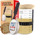 Produktbild: MEISTERZWECK4U Sauerteig Starter Set, Gärglas Sauerteig Behälter zum Brot backen