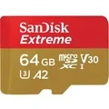Produktbild: SanDisk Extreme 64 GB MicroSDXC UHS-I Klasse 10