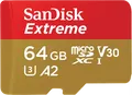 Produktbild: SANDISK microSDXC 64GB Extreme Action Cams and Drones + Rescue PRO Deluxe + SD-Adapter
