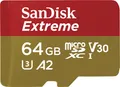 Produktbild: Sandisk Speicherkarten microSDXC Extreme 64GB 170MB/s A2 V30 für Actioncam