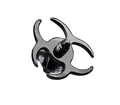 Produktbild: Taffstyle Piercing-Implantat Dermal Piercing Strass Kristall Biohazard Symbol, Aufsatz Dermal Anchor Piercing Hautanker Implantat Skin Diver Strass