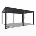Produktbild: Gardenson Pergola, Metall, 360x255x530 cm, Sonnen- & Sichtschutz, Pavillons & Pergolas, Pergolas
