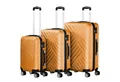 Produktbild: Zelsius Kofferset Koffer Set 3 Stück, Orange, ABS Hartschalenkoffer mit Zahlenschloss, 4 Rollen, (3 tlg), Ineinander stapelbar