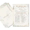Produktbild: colortouch Hochzeitsspiel mit 52 Postkarten mit Fragen zum Ausfüllen, Vintage Hochzeitsdeko, EIN Jahr Lang Jede Woche eine Karte, Hochzeitsgeschenk Alternative zum Gästebuch, Erinnerungskarten