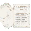Produktbild: Hochzeitsspiel mit 52 Postkarten mit Fragen zum Ausfüllen Vintage Gästebuch