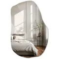 Produktbild: Tulup Wandspiegel Asymmetrischer Spiegel Dekorativer formloser Spiegel für den Flur 90 cm x 58.5 cm